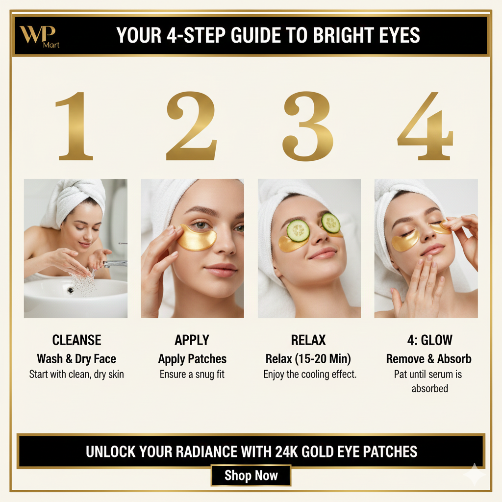 24K Golden Collagen Eye Patches
