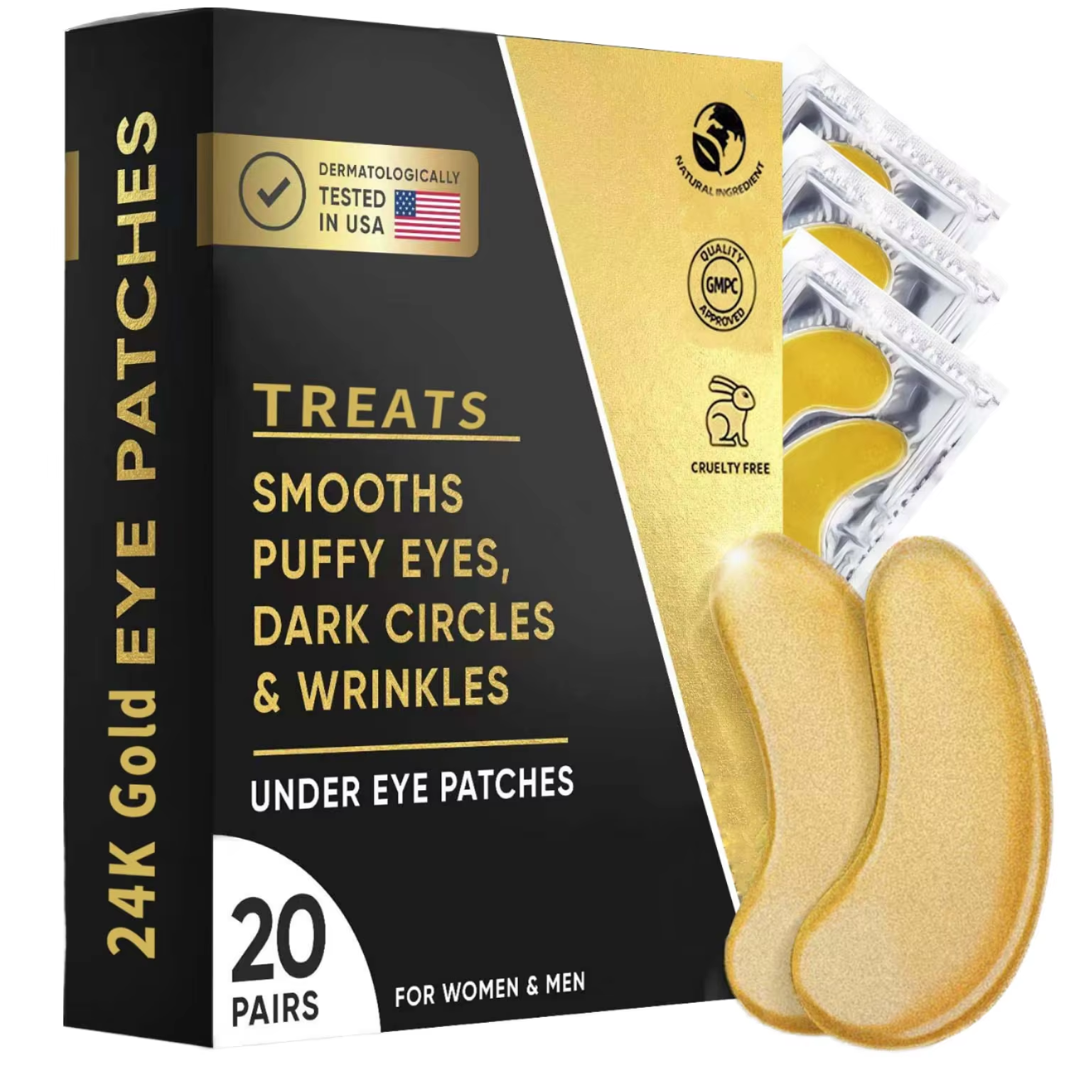 24K Golden Collagen Eye Patches